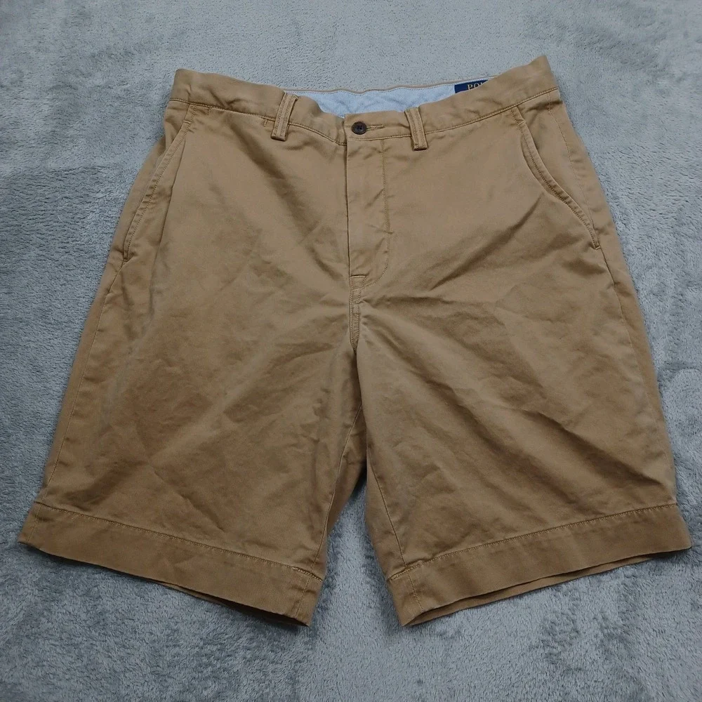 Polo Ralph Lauren Short Mens 31 Brown Chino Pockets Stretch Classic Fit